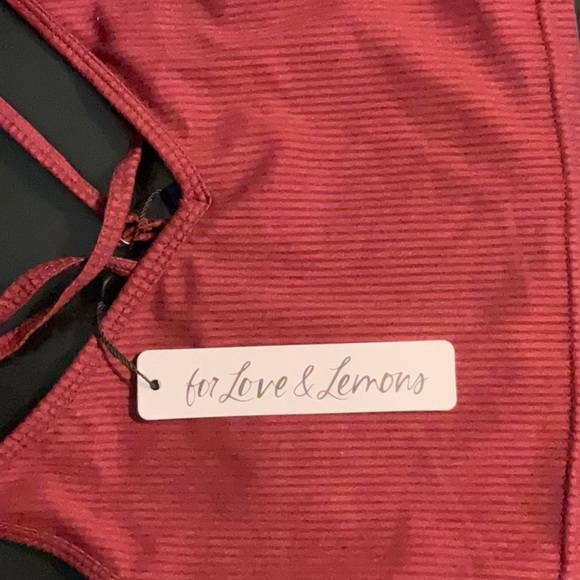 NWT FOR LOVE & LEMONS EVA CROP TOP - Picture 10 of 10